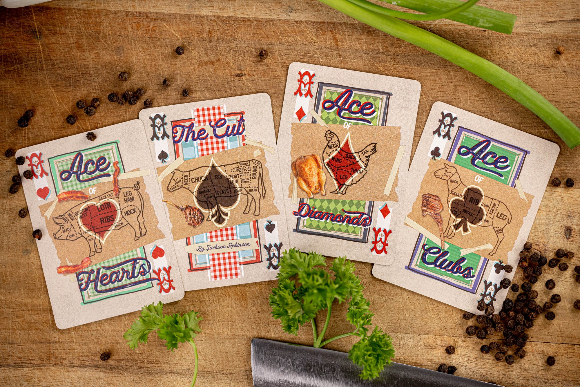 Premium The Cut Playing Cards - Unique Artistic Design, Durable & Smooth Finish - Perfect for Magic Tricks, Cardistry, Poker Nights & Collectors