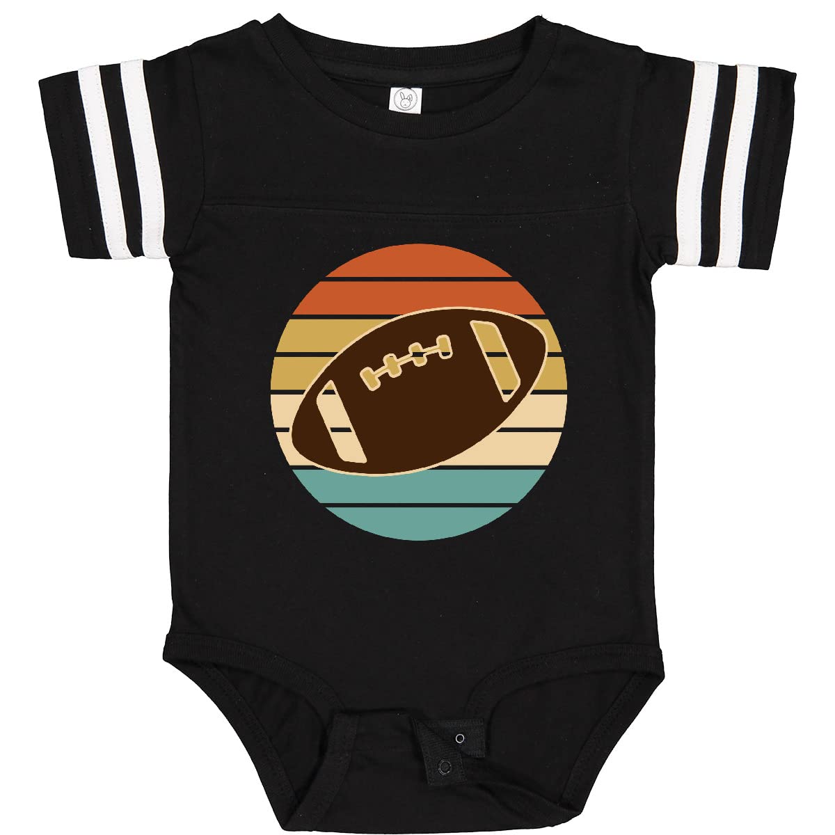 Inktastic Football Sports Retro Sunset Baby Bodysuit - Soft Cotton Infant Onesie for Boys & Girls - Perfect for Game Day, Family Photos & Casual Outings
