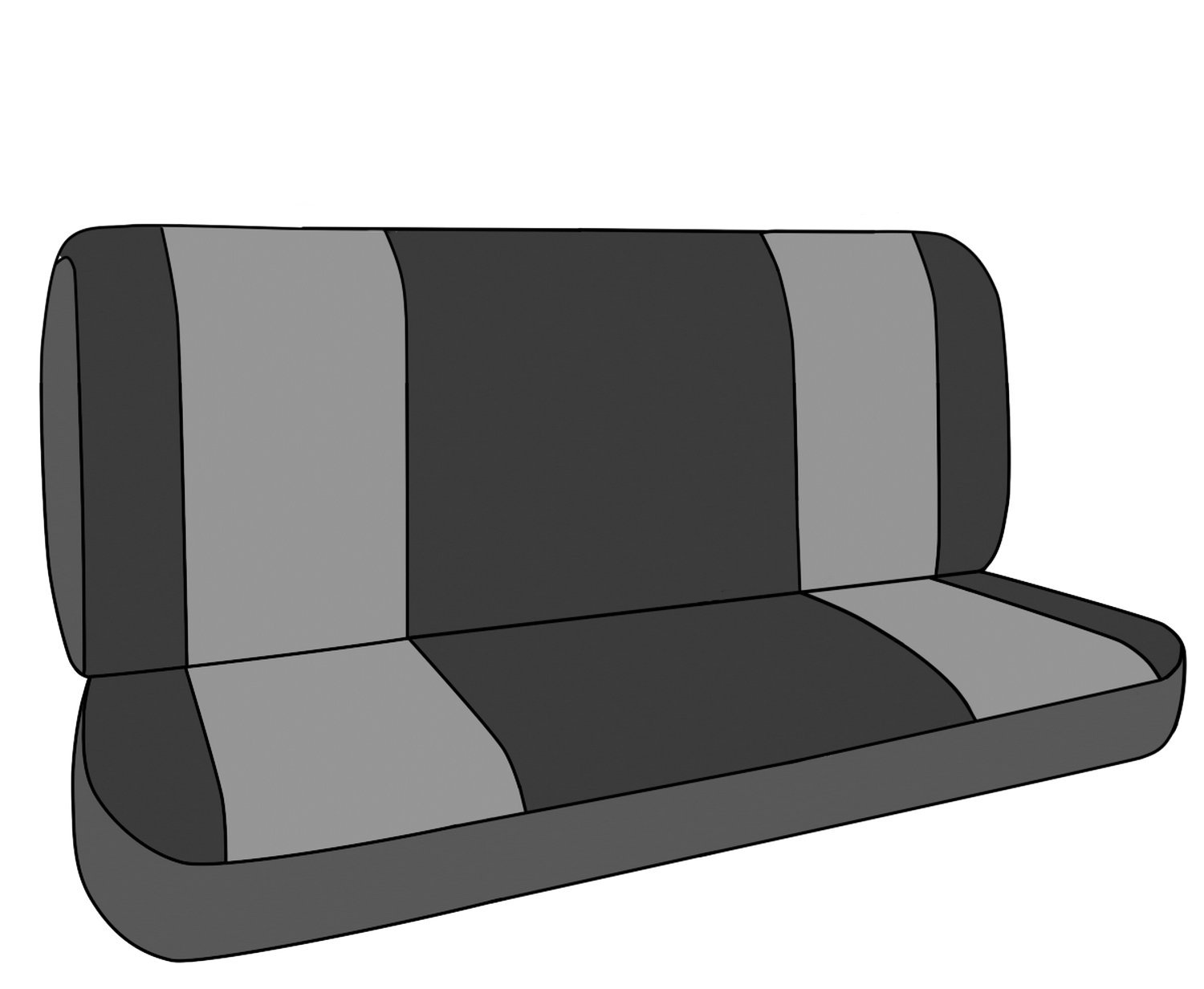2005-2006 Jeep Wrangler NeoSupreme Rear Bench Seat Covers - Durable Solid Design with Hawaii Red Insert & Trim | Perfect for Off-Roading, Camping & Adventure Travel