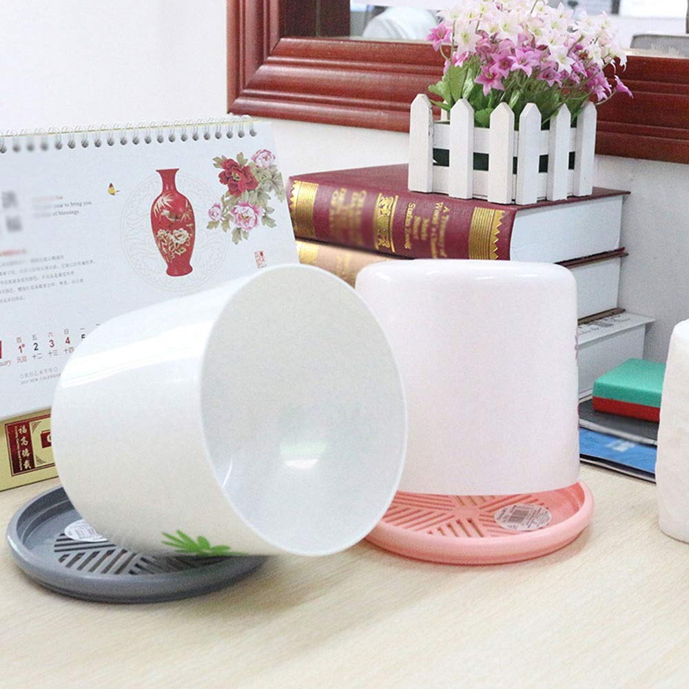 Pink Round Plastic Tissue Box Cover Holder for Bathroom Vanity & Living Room - Simple Lovely Design for Paper Towel & Roll Storage - Perfect for Countertops, Home Decor, and Household Organization