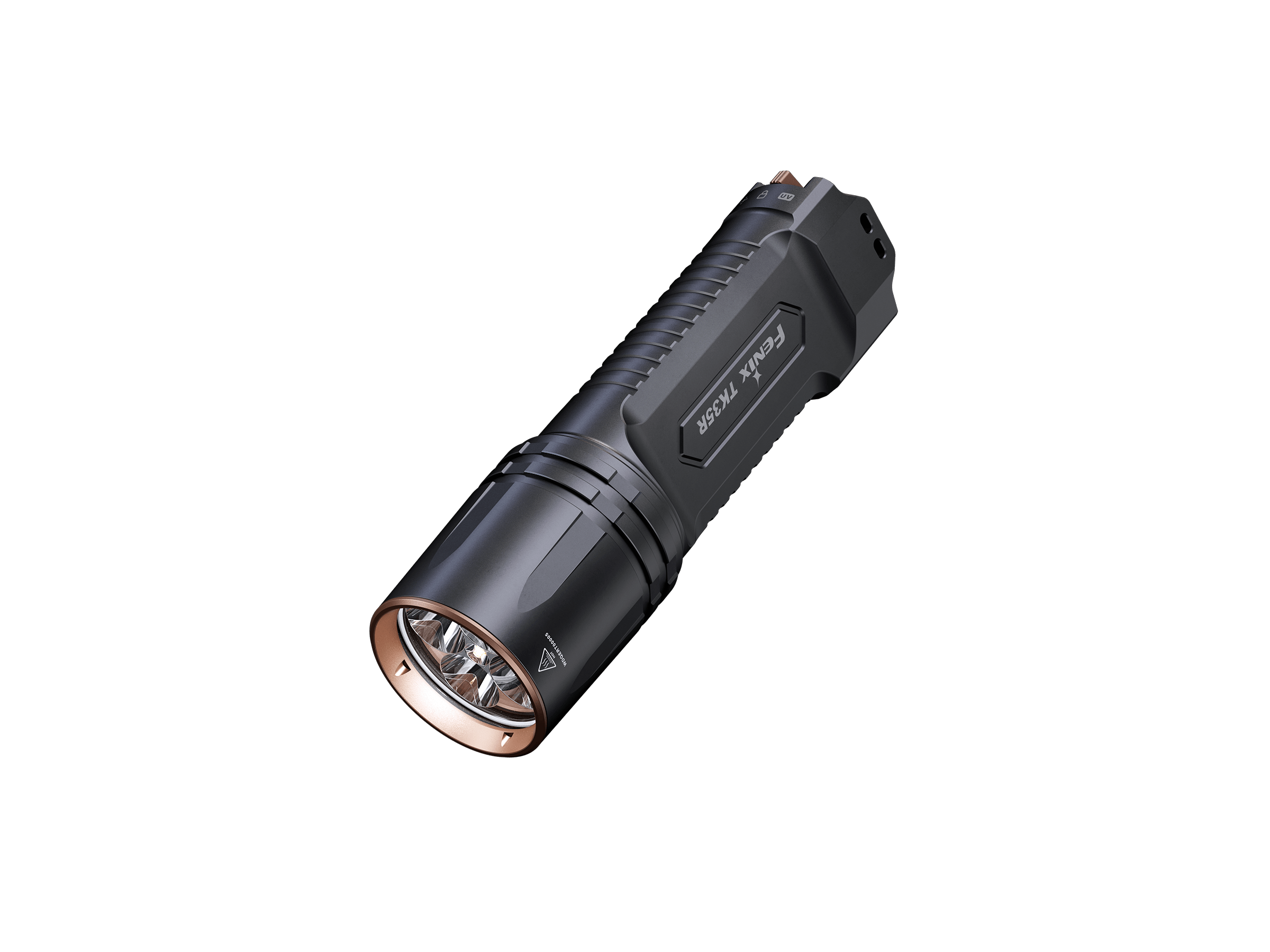 Fenix TK35R Rechargeable 2000 Lumen Tactical Flashlight with UV Light - High Performance LED Torch for Camping, Hiking, Emergency & Outdoor Adventures