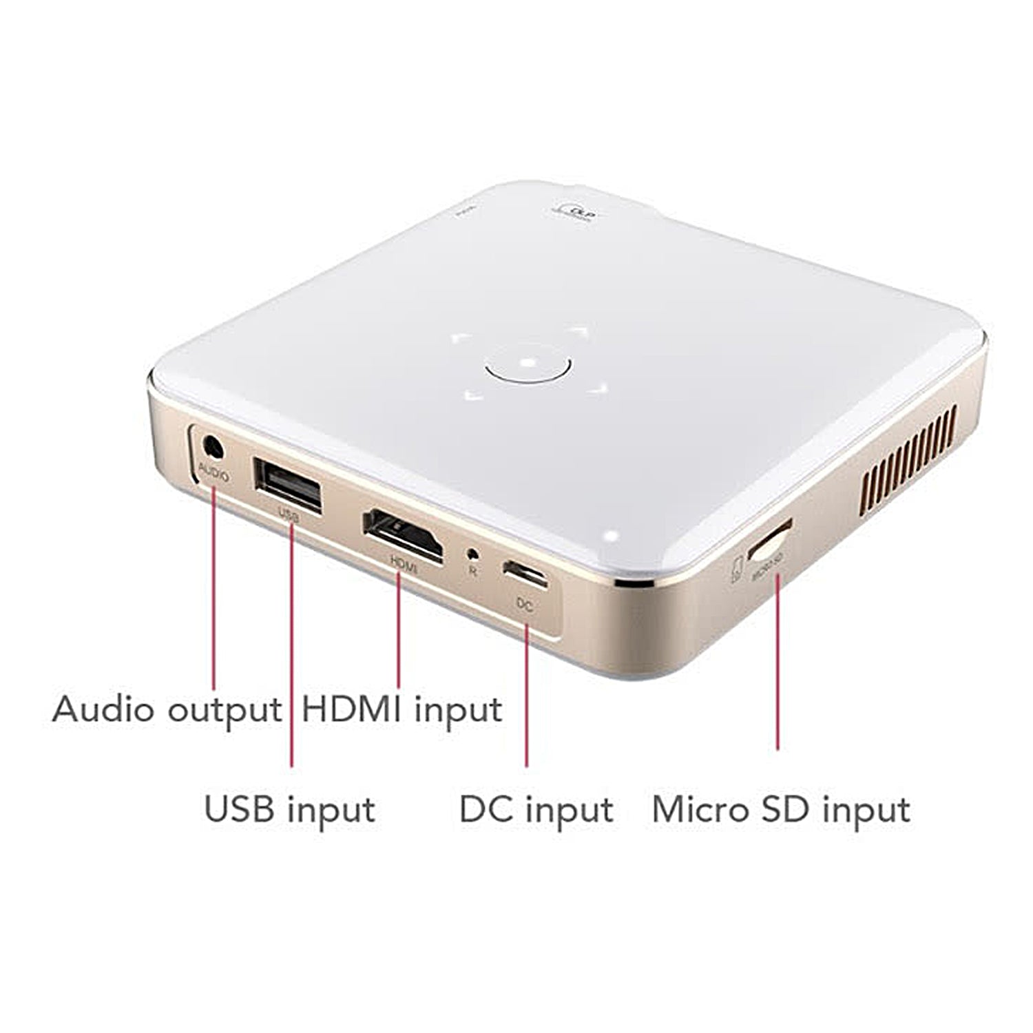 Mini Portable Projector - HD 1080P Home Theater Movie Projector for Outdoor Camping, Bedroom, and Backyard Movie Nights