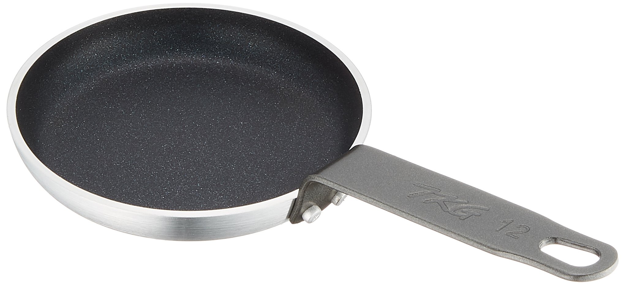 Endoshoji TKG AHLAC01 Mini Frying Pan - 4.7 Inch (12cm) Non-Stick Skillet with 3.0mm Thick Plate - Perfect for Eggs, Pancakes & Single-Serve Cooking - Compact 5 Inch (128mm) Design for Camping & Small Kitchens