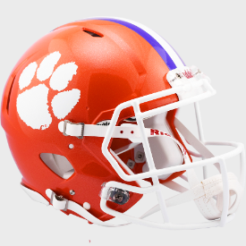 Authentic Clemson Tigers Riddell Speed Football Helmet - Official College Football Gear for Players & Fans, Perfect for Game Day, Collectibles & Sports Decor