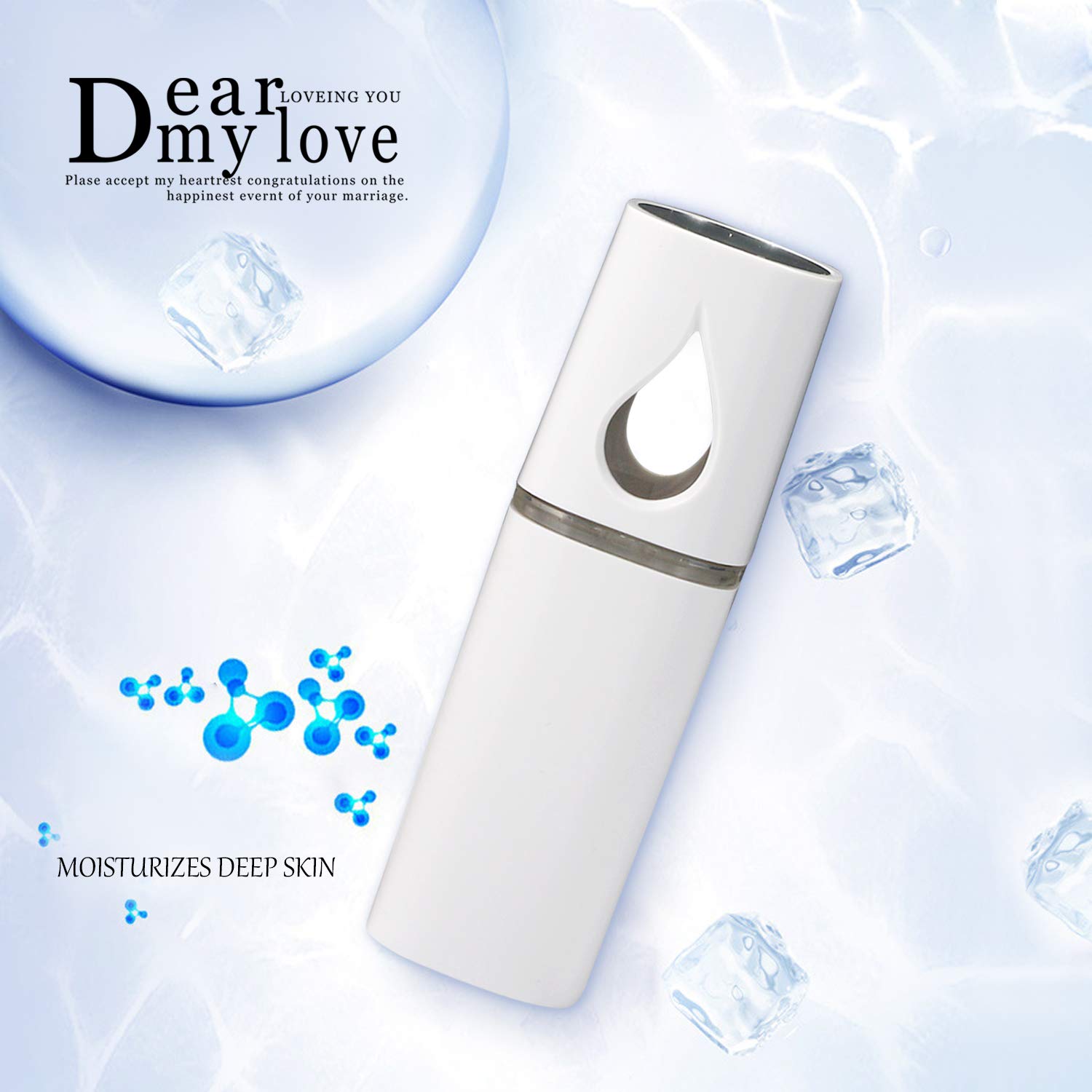 Vtrem Mini Nano Facial Steamer - Portable 20ML Cool Mist Humidifier for Dry Skin, Rechargeable Face Hydration Sprayer | At-Home Spa Treatment, Travel Skincare & Oil Moisturizing Therapy