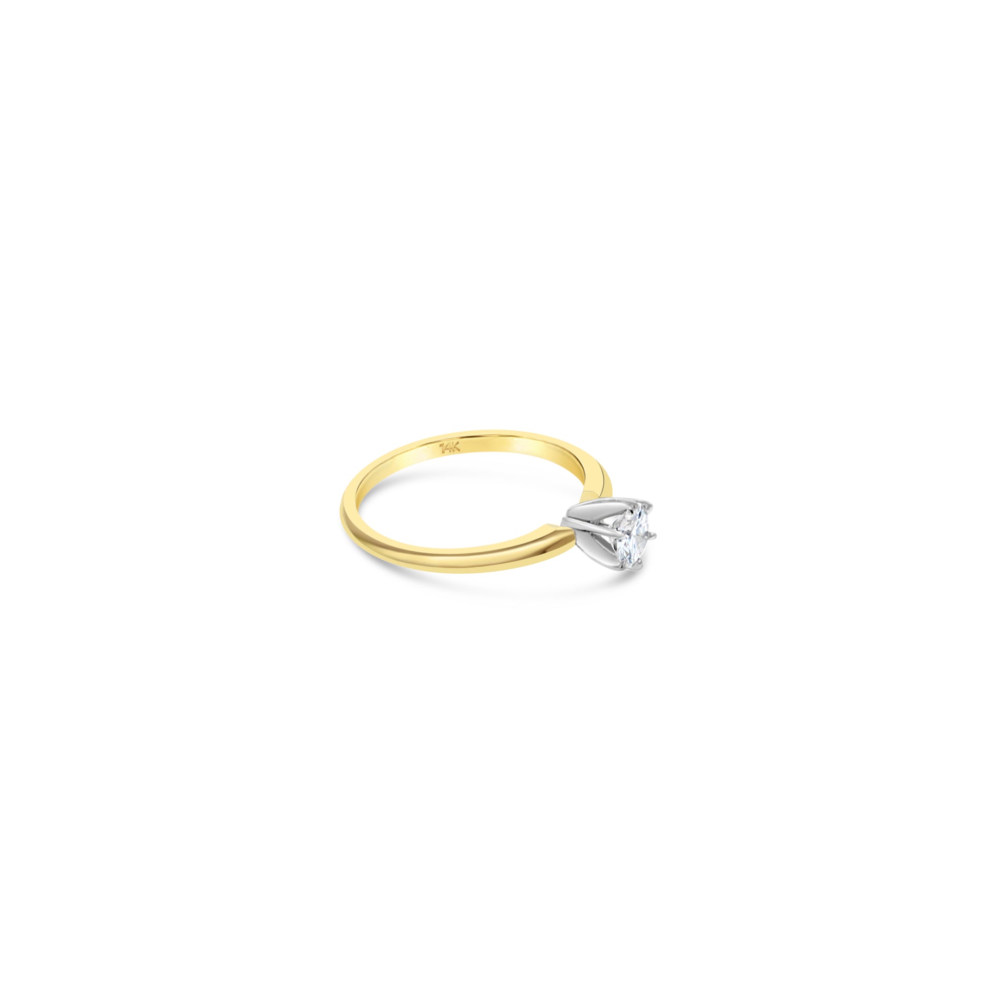 Round Solitaire Diamond Engagement Ring - 1 Carat 14K White Gold Wedding Band for Women | Perfect Proposal, Anniversary & Bridal Jewelry Gift