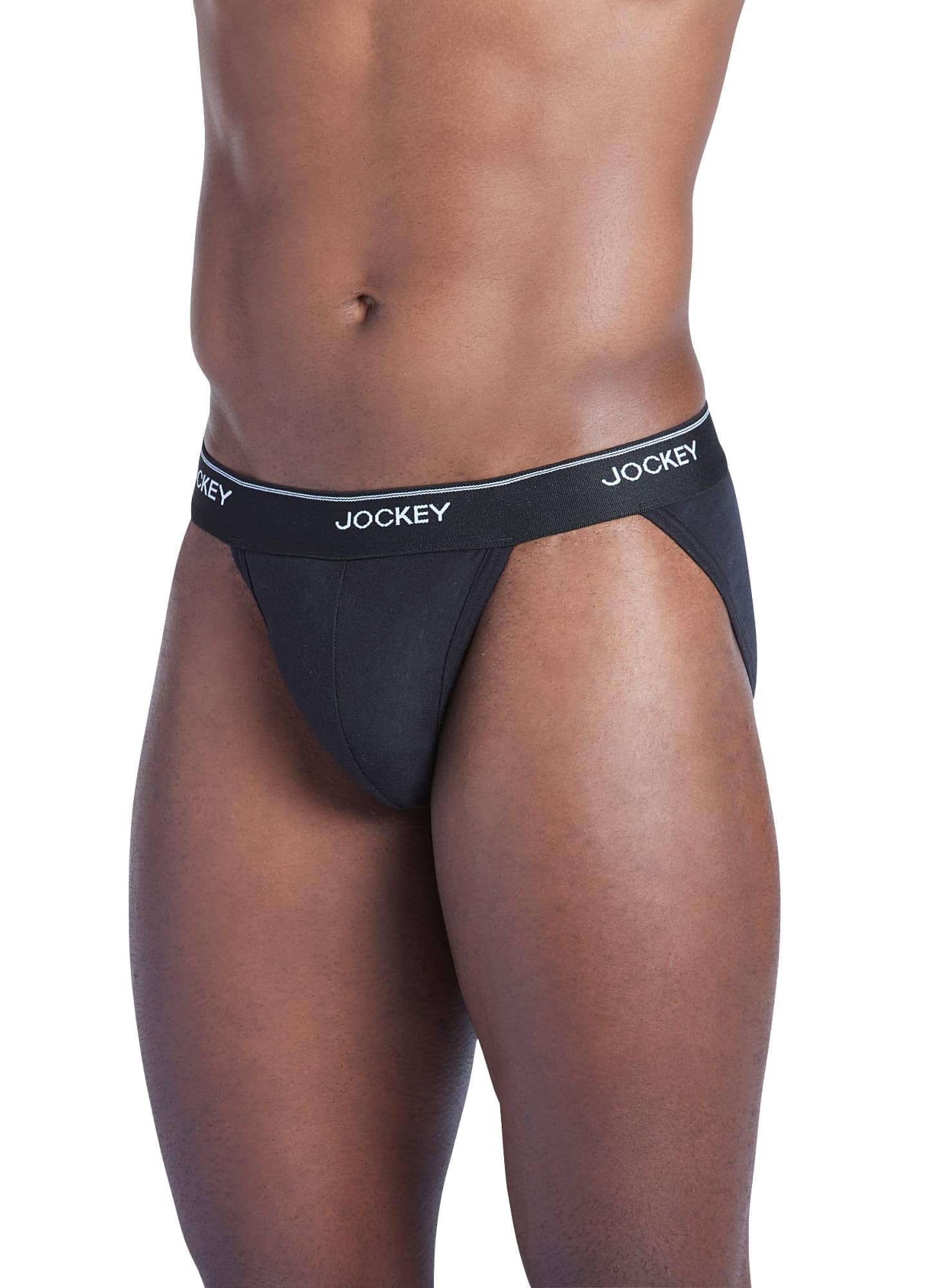 Jockey Men's Elance String Bikini Underwear - 2 Pack, Soft & Breathable Cotton Blend for All-Day Comfort - Perfect for Gym, Travel & Everyday Wear