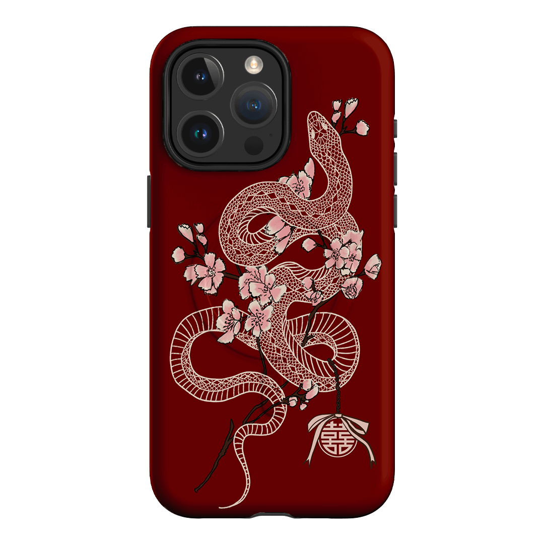 Red Blossom Snake - Elegant Floral Design for Home Decor, Wedding Centerpieces & Unique Gifts | Perfect for Boho Chic Interiors & Special Occasions
