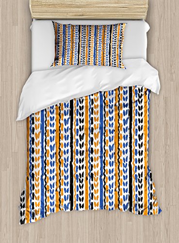 Navy Blue Orange Black