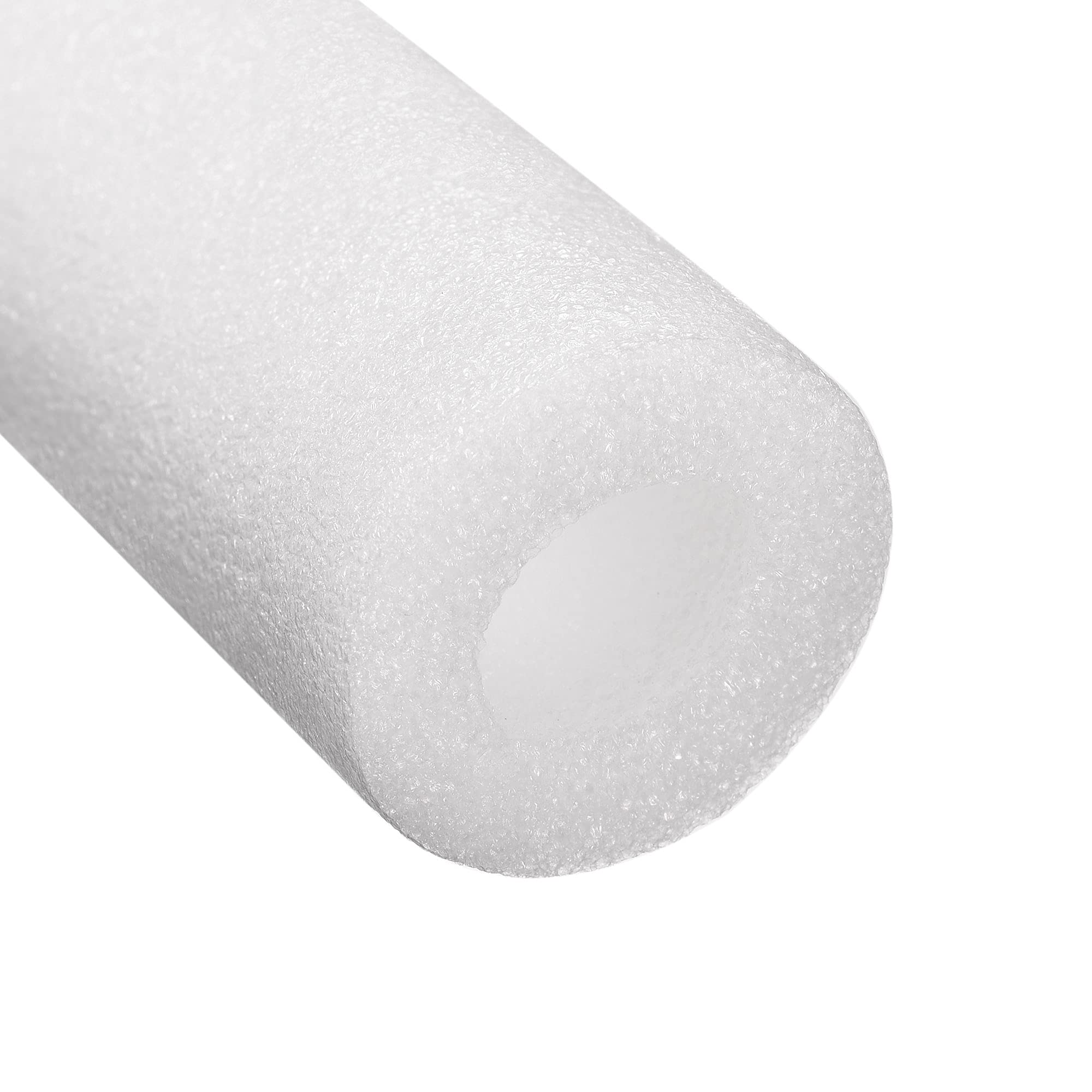 uxcell 8 Pack Foam Tube Pipe Insulation Kit - 3.28 Ft Length, 0.98in ID, 1.77in OD - Freeze Protection Cover for Pipes (White) - Perfect for Home Plumbing, HVAC Systems & Outdoor Pipe Protection