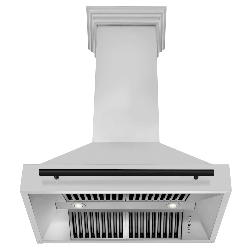 ZLINE Autograph Edition 36-inch Stainless Steel Dual Fuel Range, Range Hood & Dishwasher Kitchen Package with Matte Black Accents (3AKP RARHDWM36 MB) - Perfect for Modern Kitchens, Restaurant-Style Cooking & Luxury Home Upgrades