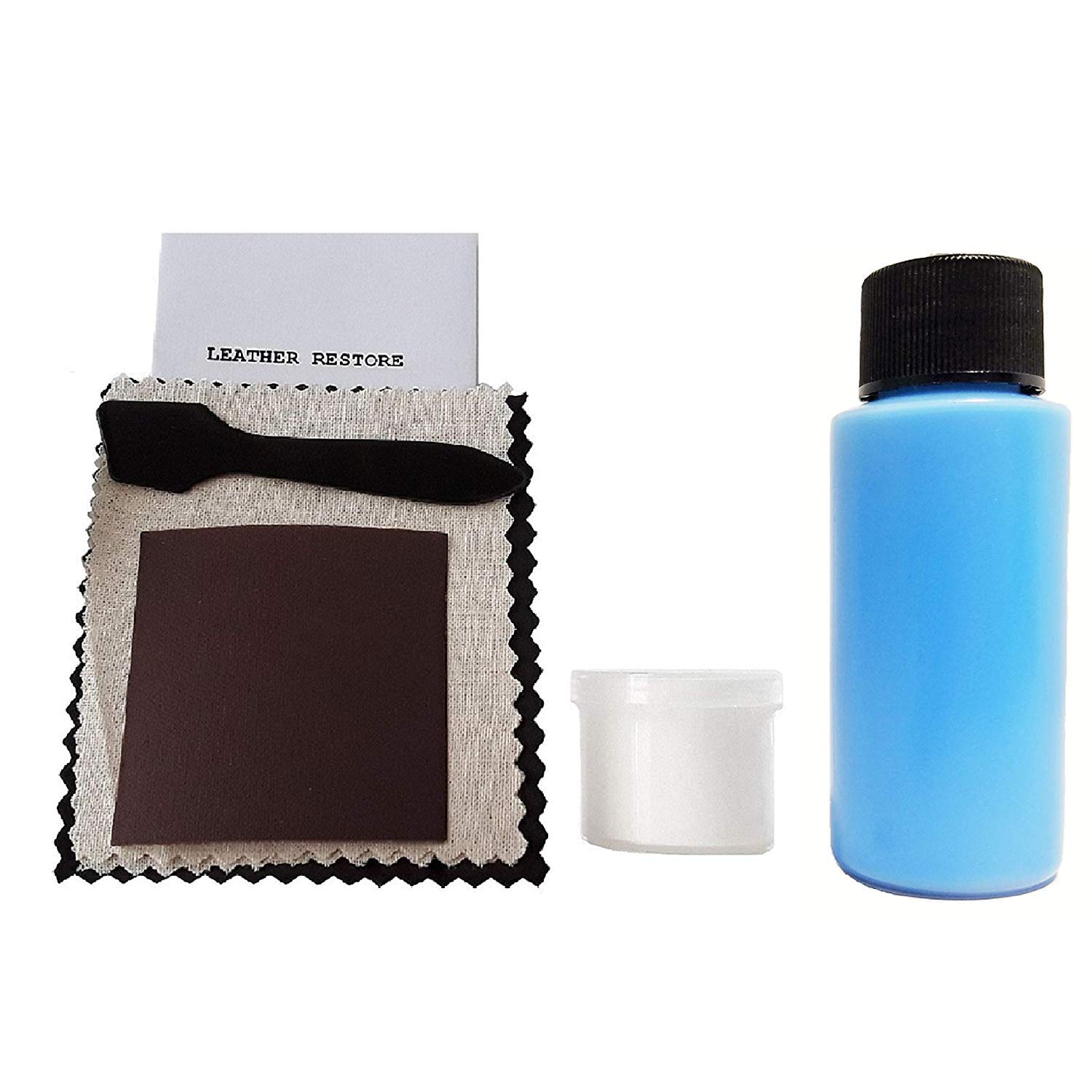 Leather and Vinyl Repair Kit with Ready-to-Use Light Blue Color - Fix Scratches & Restore Couch, Furniture, Car Seats & Auto Interiors | Perfect for Home DIY Repairs & Vehicle Maintenance