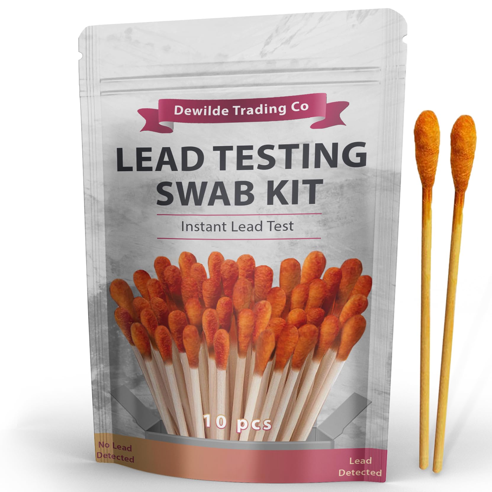 Lead Testing Swabs Kit - 10 Pack Rapid Test Strips for Detecting Lead in Paint, Dishes & Old Toys | Home Safety & Childproofing Essential