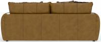 Corvara Caramel Sofa - Modern 3-Seater Leather Couch for Living Room, Home Theater & Office - Comfortable Mid-Century Design with Sturdy Wooden Frame