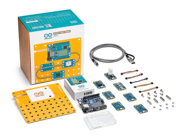 Arduino Plug and Make Kit - Easy DIY Electronics Starter Set for Beginners | STEM Learning, Home Projects & Robotics Development