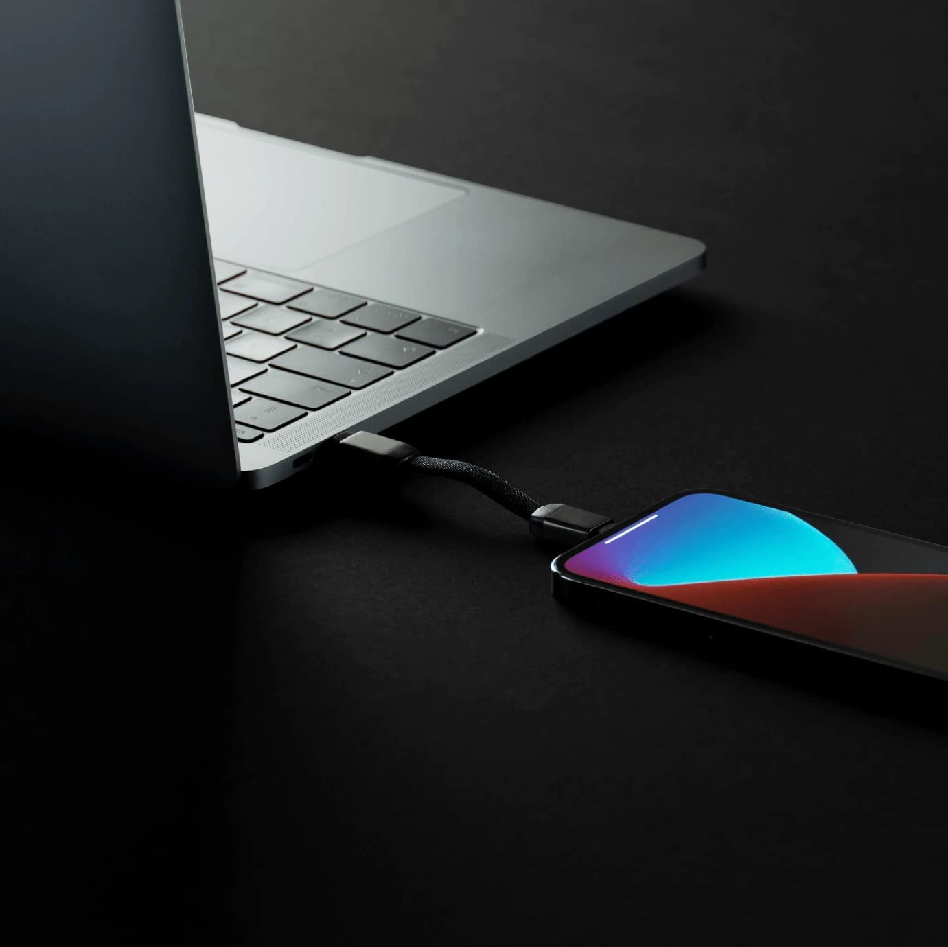 MFi Certified Mini USB to Lightning Cable - 3 Inch Short Charging & Sync Cable for iPhone, Keychain Portable Design - Perfect for Travel, Car, Office & On-the-Go Charging
