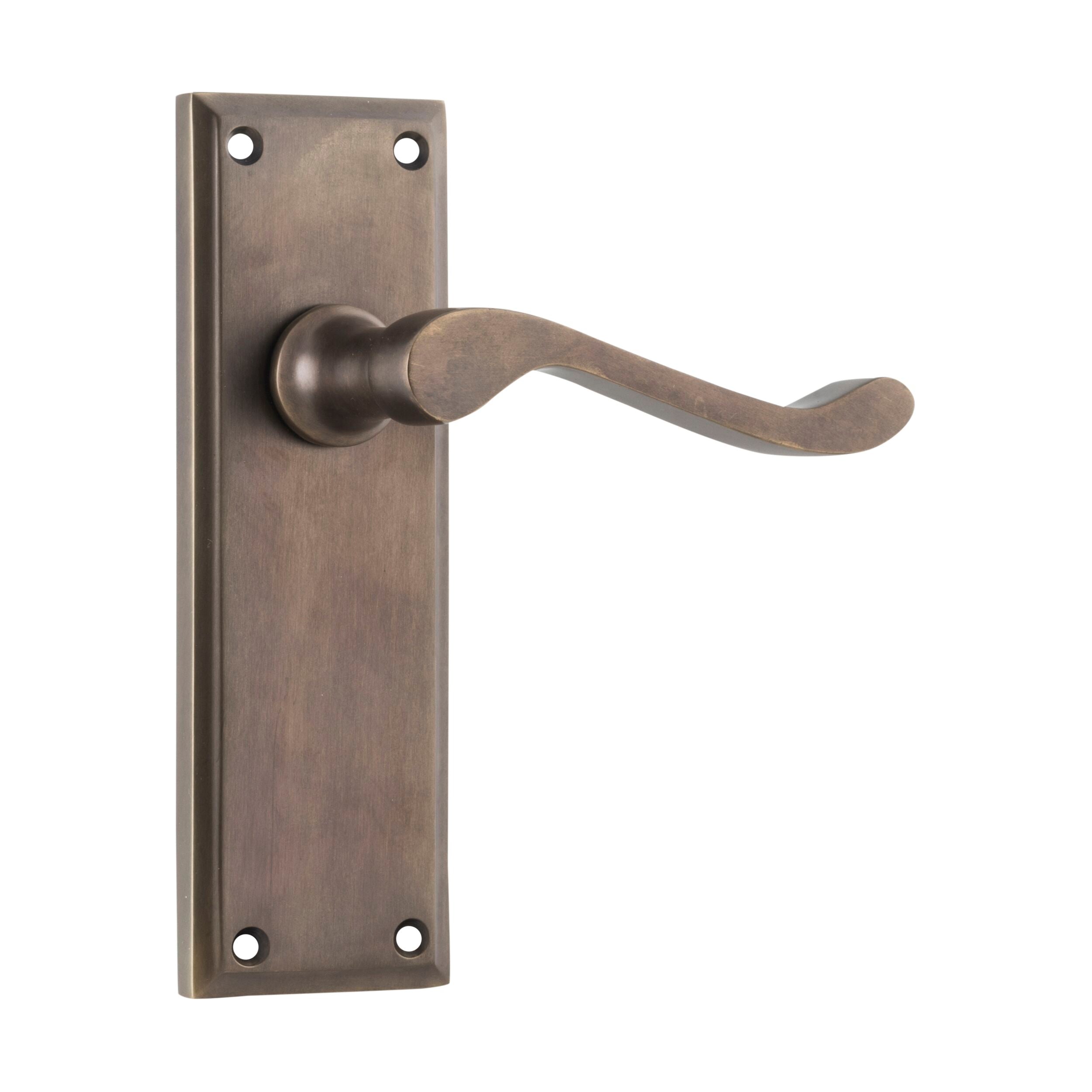 Antique Brass 9709 Door Lever Camden Latch Pair - H152xW50xP60mm - Perfect for Vintage Home Decor & Interior Doors
