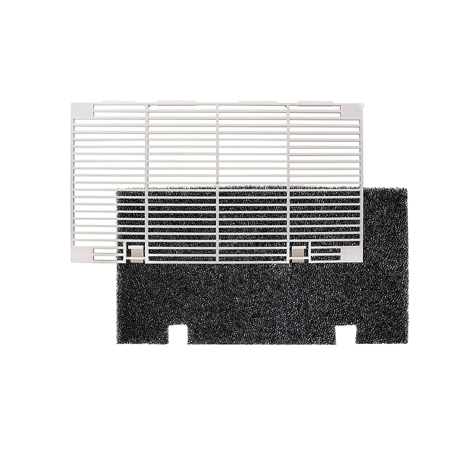 Replacement RV A/C Ducted Air Grille for Dometic 3104928.019 Duo-Therm Air Conditioner with Air Filter Pad Assembly - Polar White (2 Pack) - Perfect for RV, Camper & Travel Trailer Cooling System Maintenance