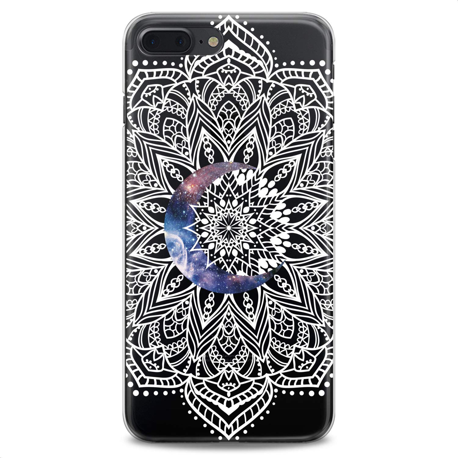 Premium TPU Phone Case for iPhone 16/15/14/13/12/11 Pro Max/Plus/Mini/XS/XR/X/8/7/6/5/SE - Slim Clear Protective Cover with Cute Galaxy, Moon & Floral Designs - Flexible Silicone Case for Women & Girls - Perfect for Daily Use, Work & Travel