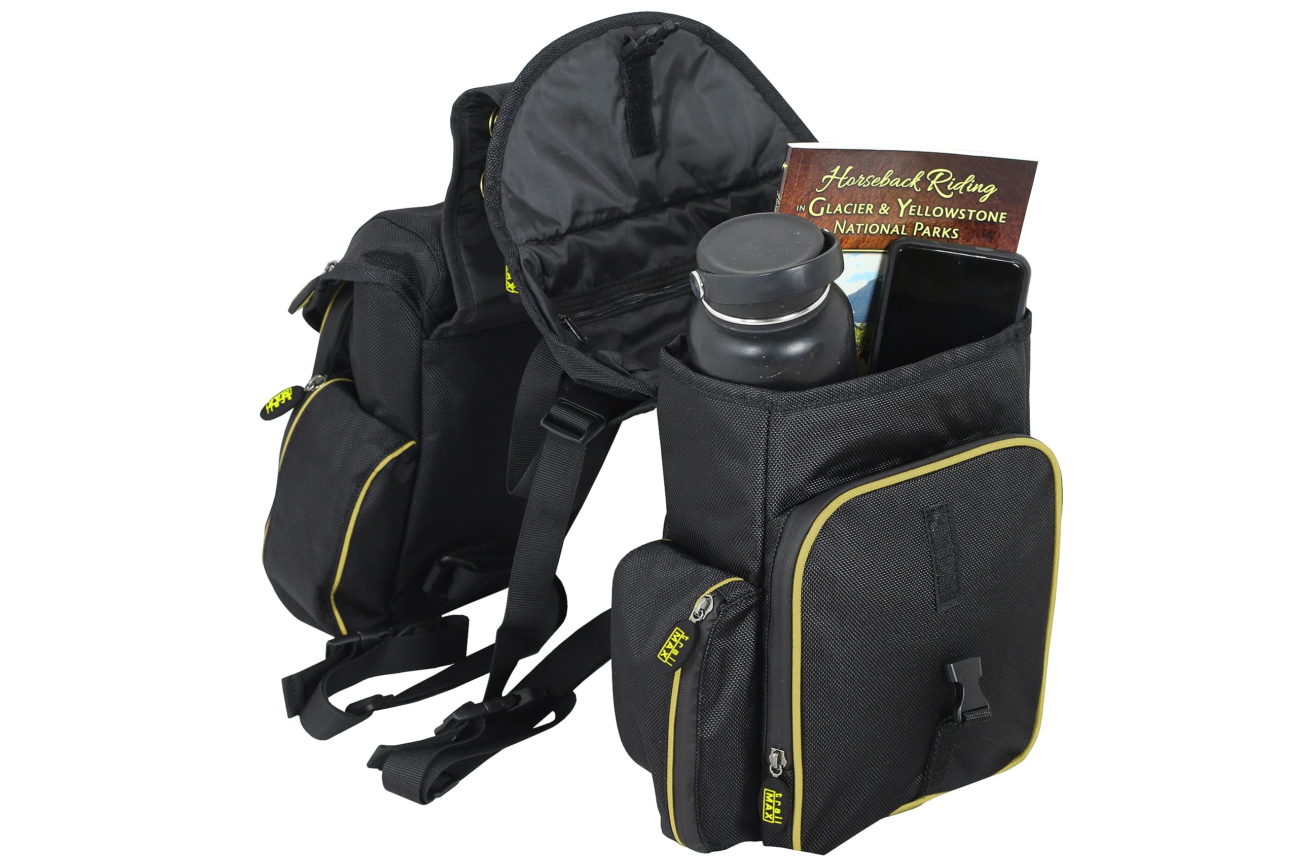 TrailMax 500 Series Insulated & Padded Horse Saddle Bags for Trail Riding - Waterproof Equestrian Gear for Camping, Hiking & Outdoor Adventures