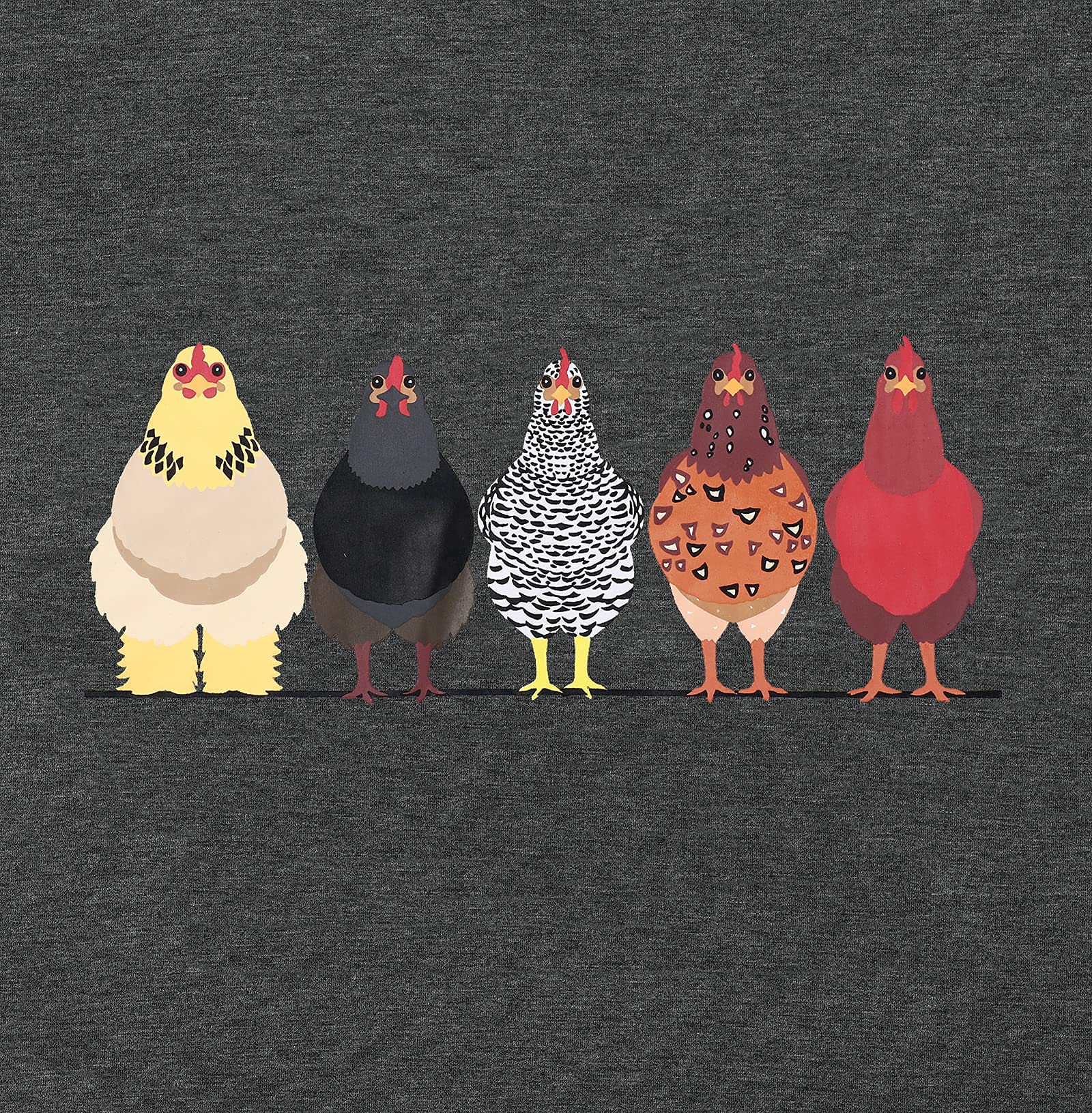VILOVE Women's Cute Chicken Graphic Sweatshirt - Long Sleeve Crewneck Pullover for Casual Fall Outfits | Perfect for Autumn Layering, Weekend Wear & Cozy Loungewear
