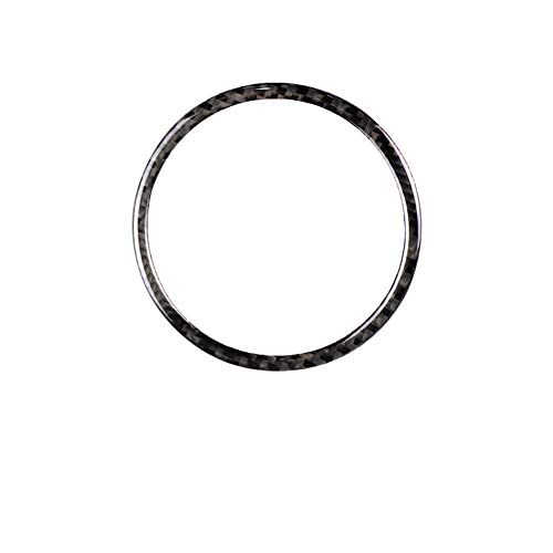Premium Carbon Fiber Car Door Speaker Trim Ring Cover for 2015-2017 Ford Mustang (Left Hand Drive) - Enhance Interior Style & Protect Audio System - Perfect for Car Enthusiasts & Auto Customization