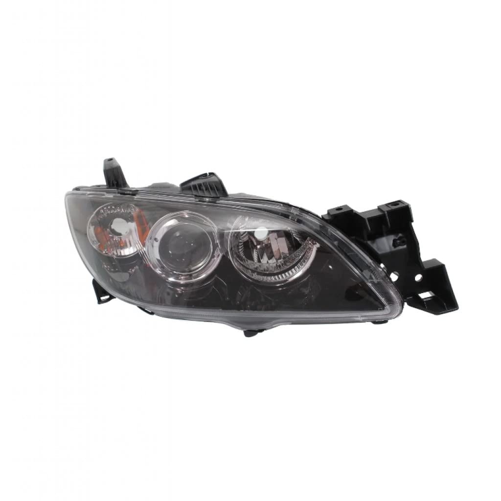 2004-2009 Mazda 3 Passenger Side Headlight Assembly - DOT Certified Replacement (Part# MA2519108/BN8P-51-0K0D) - Perfect for Night Driving & Foggy Conditions
