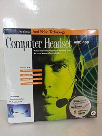 Andrea Anti-Noise Computer Headset with Microphone - Noise Cancelling Headphones for Office, Gaming & Online Meetings | Comfortable Over-Ear Design for Long Wear