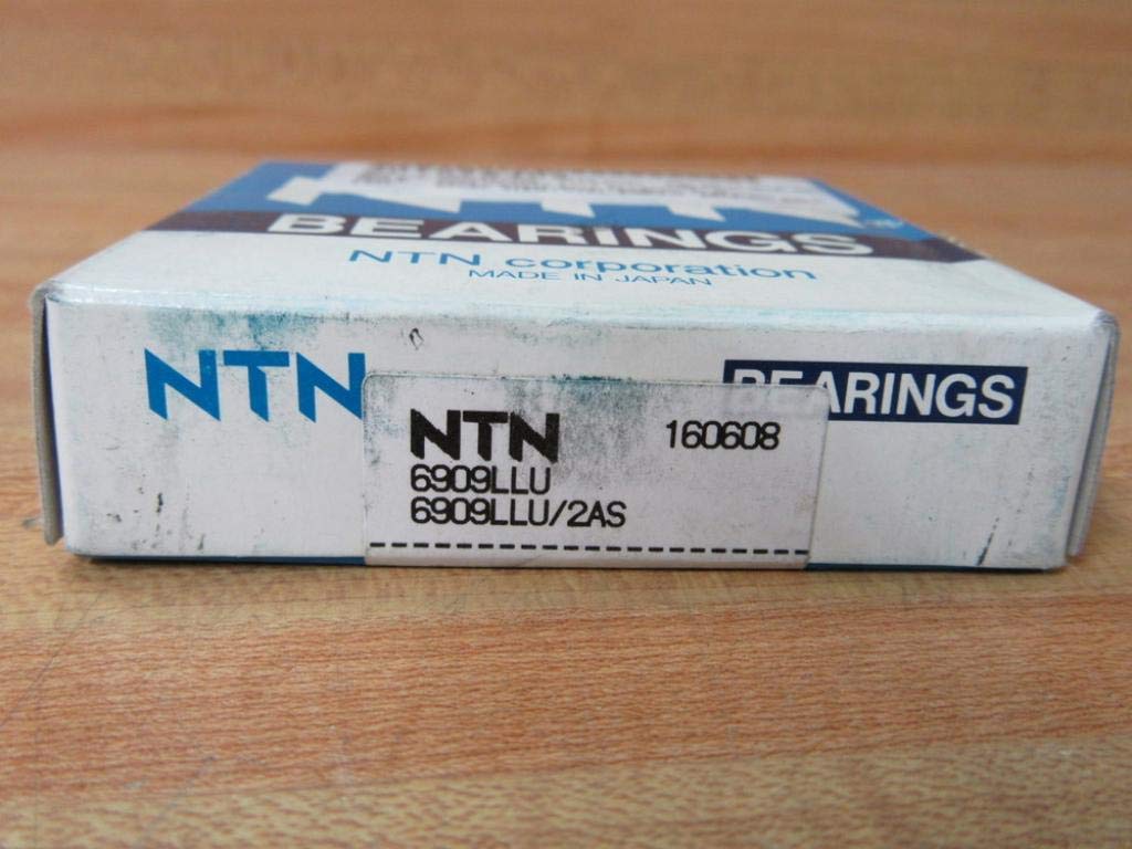 NTN 6909LLU Deep Groove Ball Bearing 45x68x12mm Double Sealed Steel Cage Radial Bearing for Industrial Machinery, Automotive, and Power Tools - High Performance & Durable Contact Bearing