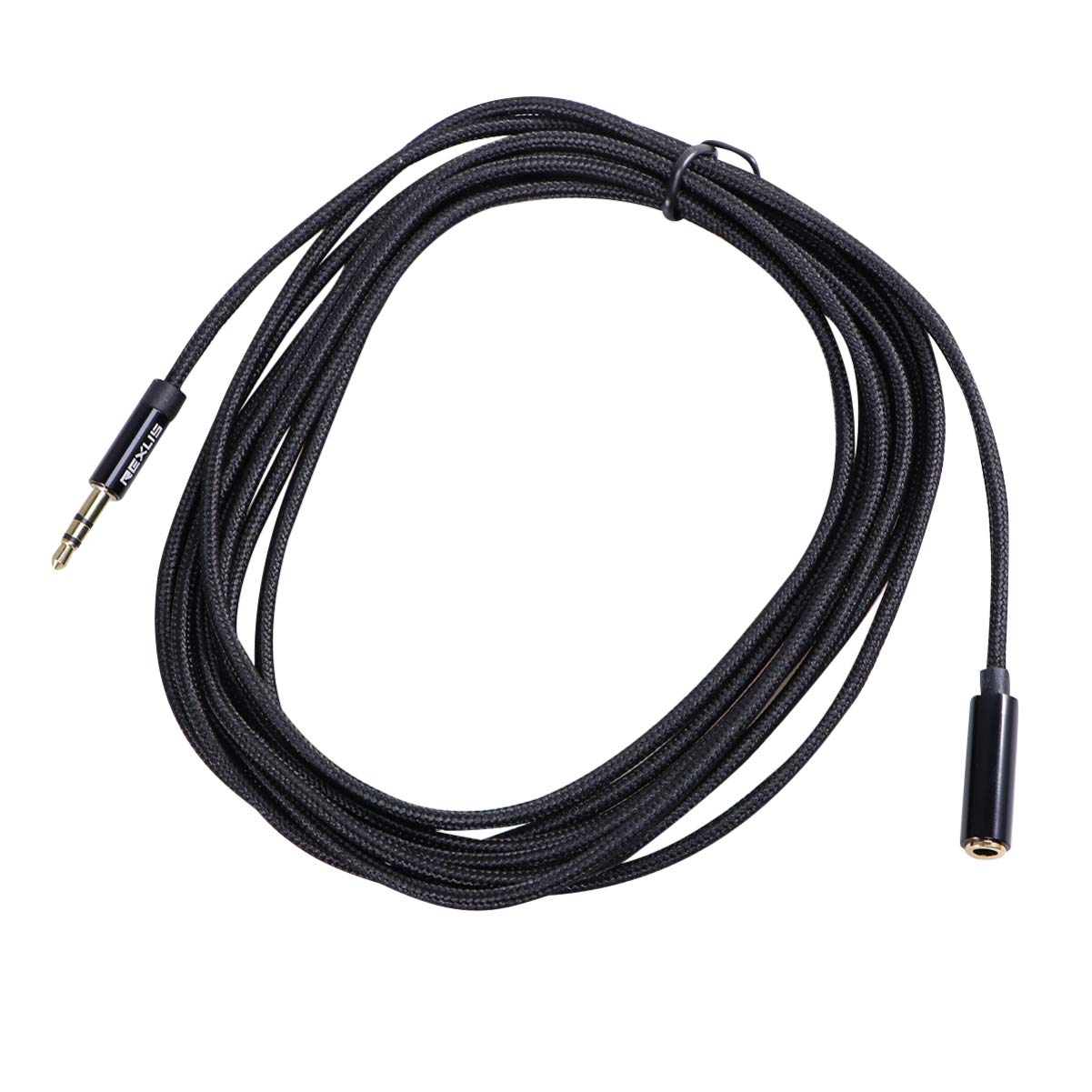 Healifty 3.5mm Stereo Audio Extension Cable - 3M Male to Female Headphone Mic Cord for Smartphones, Computers, Speakers | Perfect for Gaming, Podcasting & Home Theater Setups (Black)