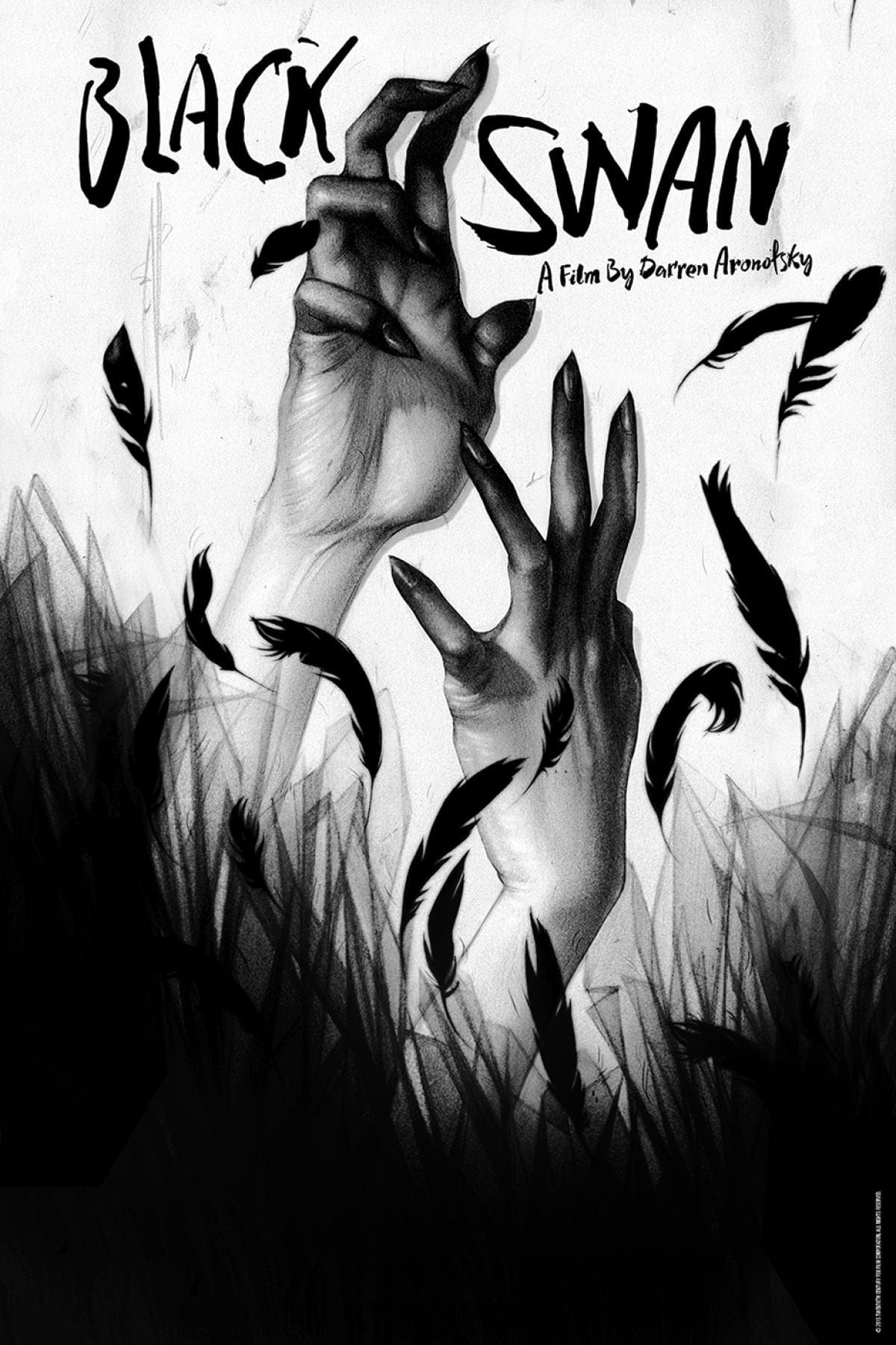Black Swan Movie Poster - Sam Wolfe Connelly Art Print - Premium Quality Wall Decor for Home, Office & Movie Theaters