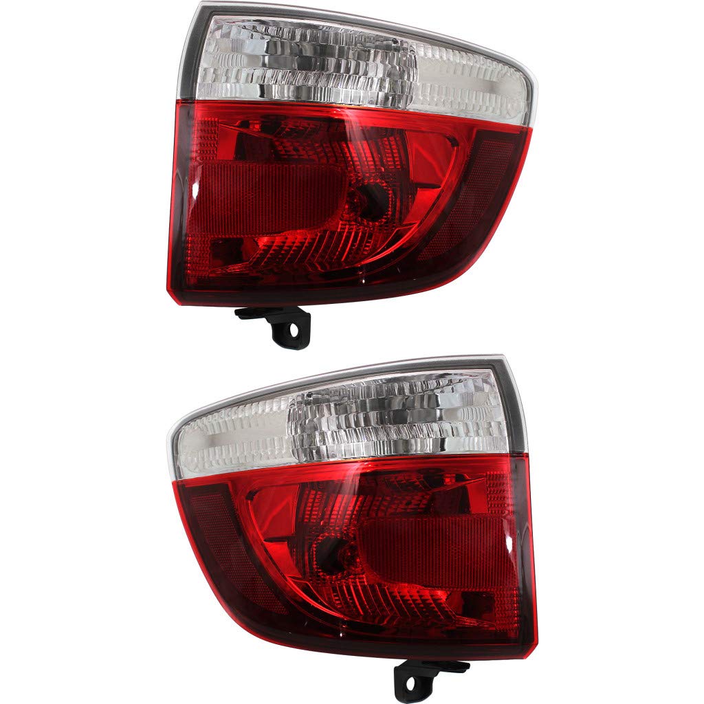 2011-2013 Dodge Durango Replacement Rear Tail Lights Pair - Driver & Passenger Side CH2804103 CH2805103 - Direct Fit for 55079137AF 55079136AF - Perfect for Night Driving & Enhanced Vehicle Safety
