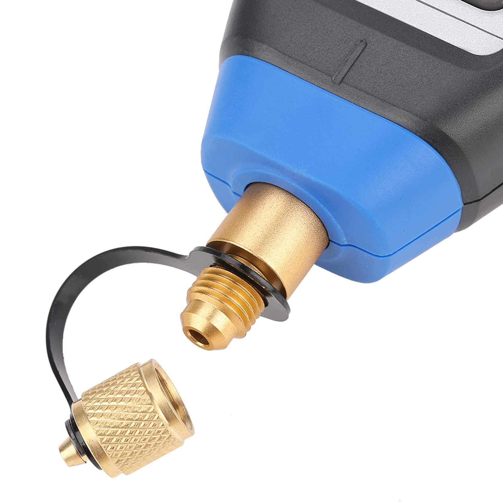 VMV-1 Digital Vacuum Gauge - High Precision 0-100kPa Vacuum Pressure Meter with Industrial Connector, Easy Installation for HVAC, Automotive & Laboratory Use (0-50°C Operating Temperature)