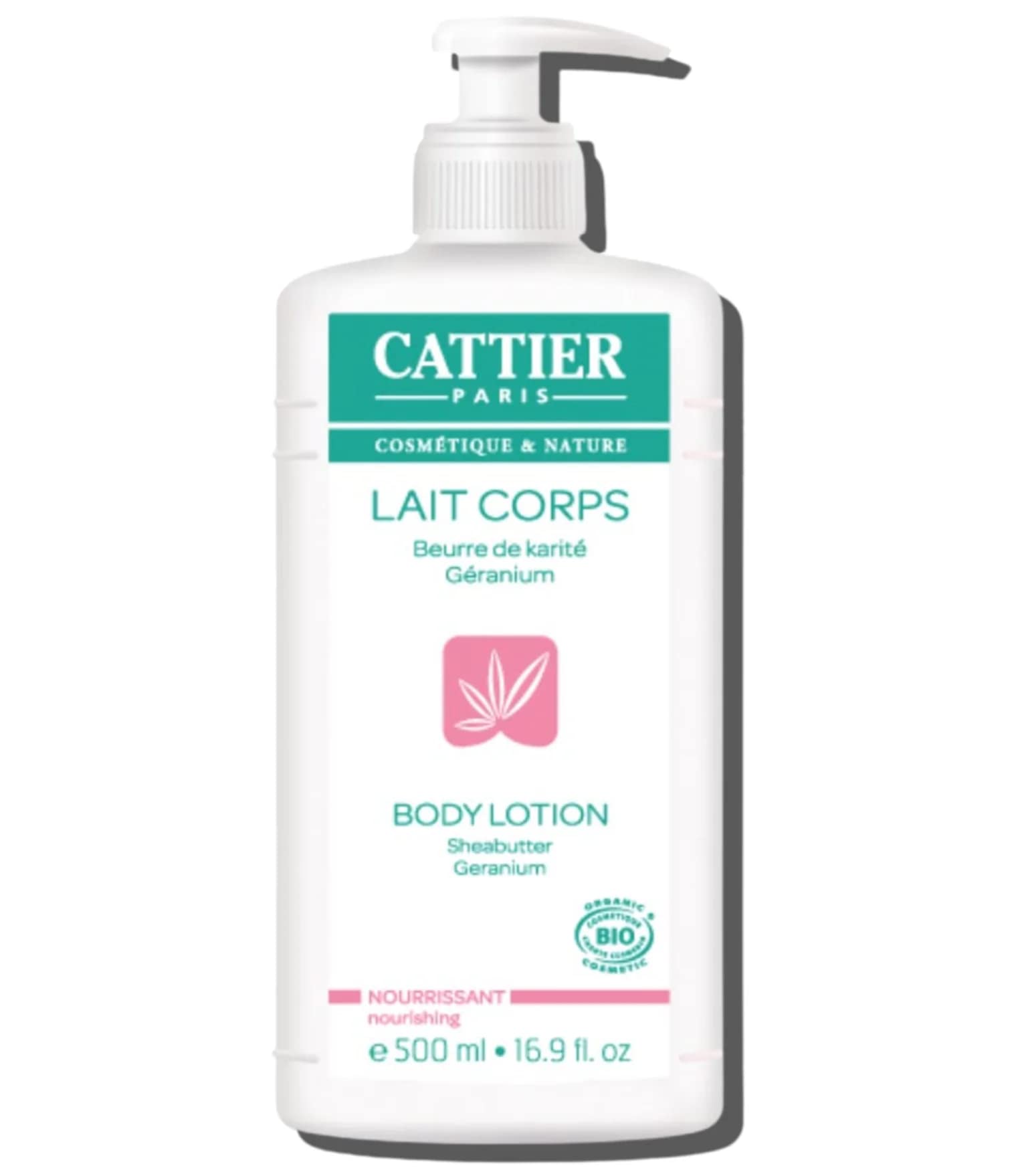 Cattier Nourishing Body Lotion 500ml - Hydrating & Moisturizing Dry Skin Care for Women & Men - Perfect for Daily Use, After Shower & Before Bed