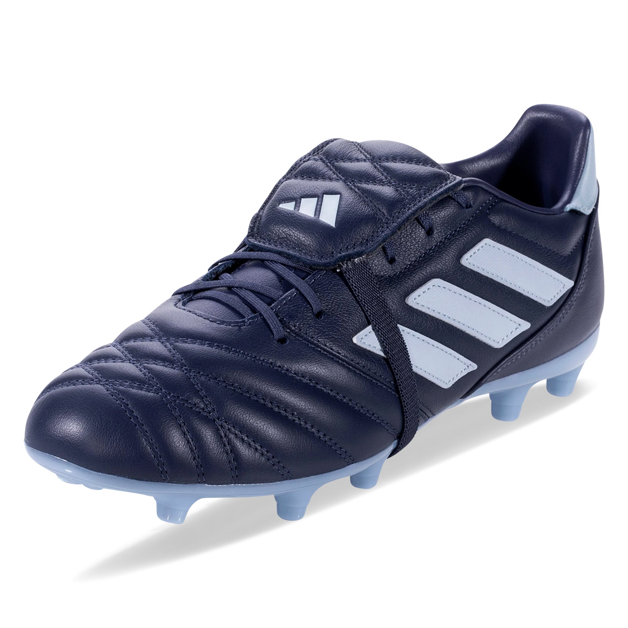 Adidas Copa Gloro Firm Ground Soccer Cleats for Men - Shadow Navy/Wonder Blue - Lightweight Football Shoes for Outdoor Matches & Training
