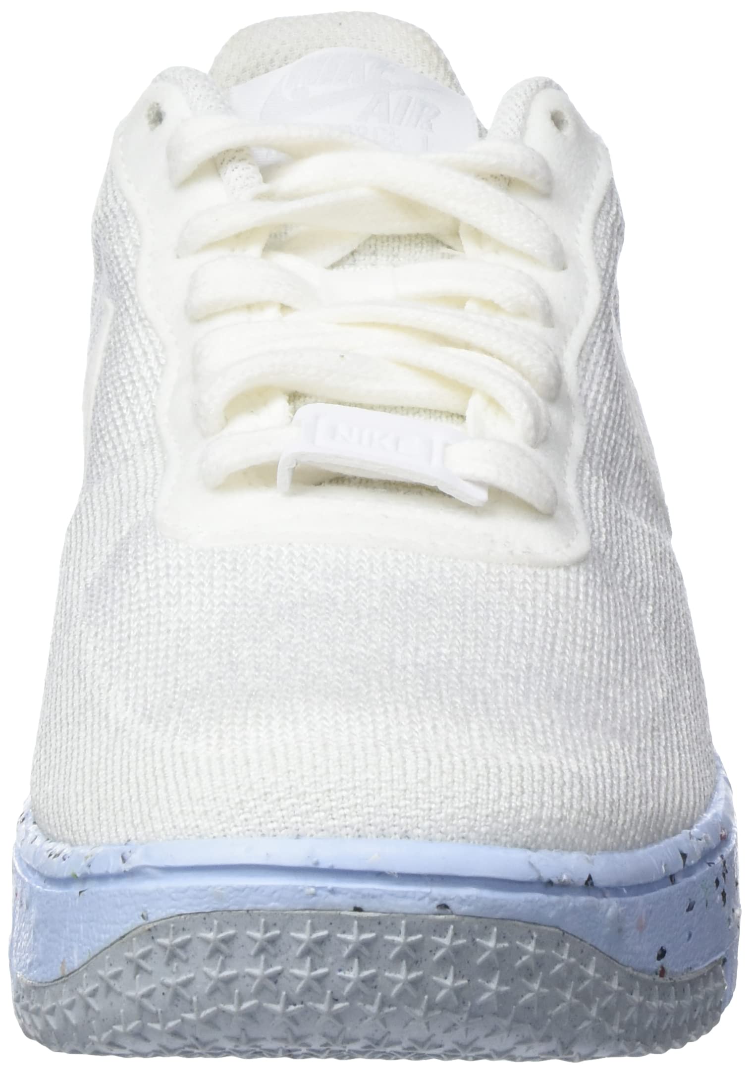 Nike Women's Air Force 1 Crater Flyknit Running Shoes - White Pure Platinum (Size 8) | Lightweight Comfort for Gym, Jogging & Casual Wear