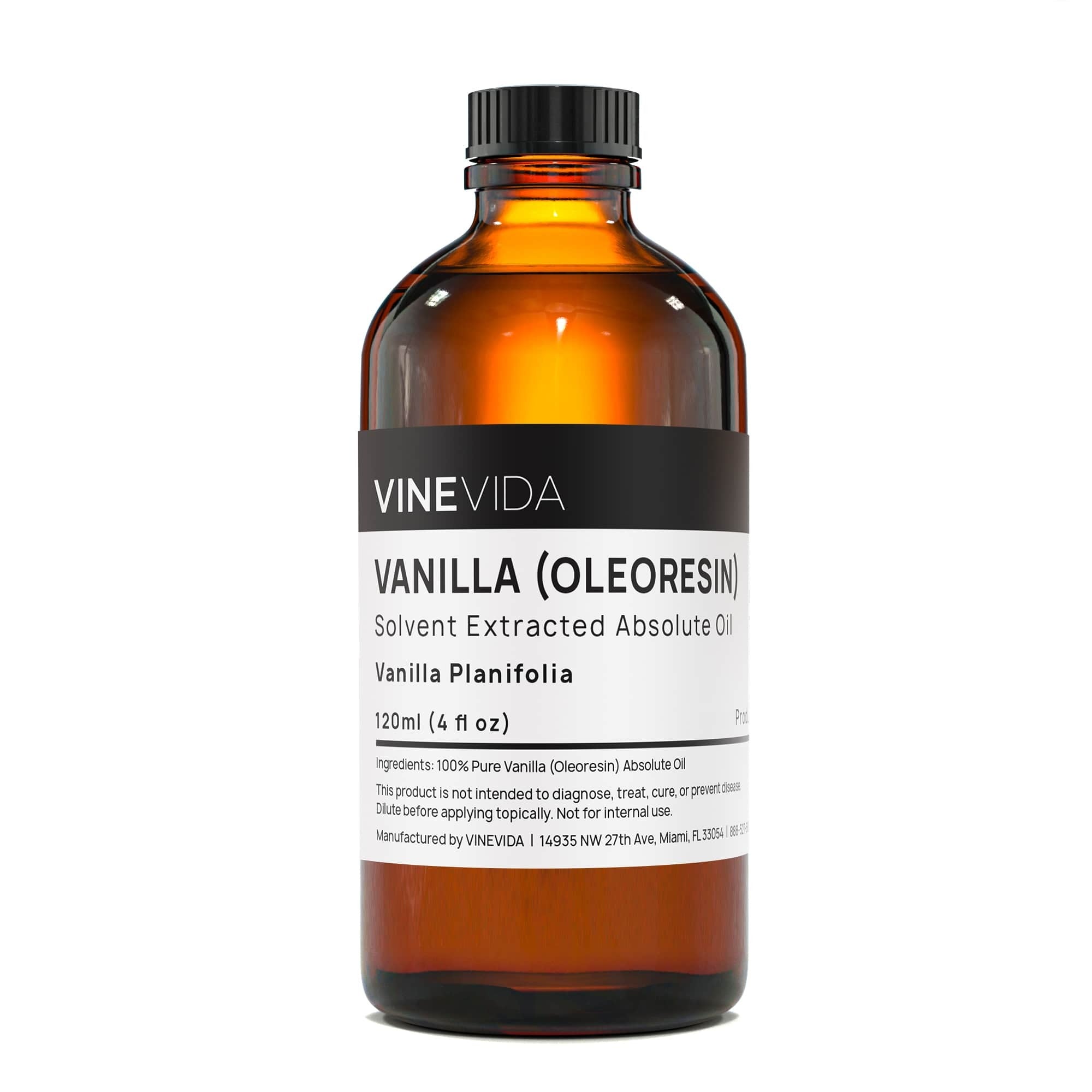 Pure Vanilla Essential Oil (Oleoresin) - 100% Natural Aromatherapy Oil for Relaxation & Stress Relief - Perfect for Diffusers, Massage & DIY Skincare