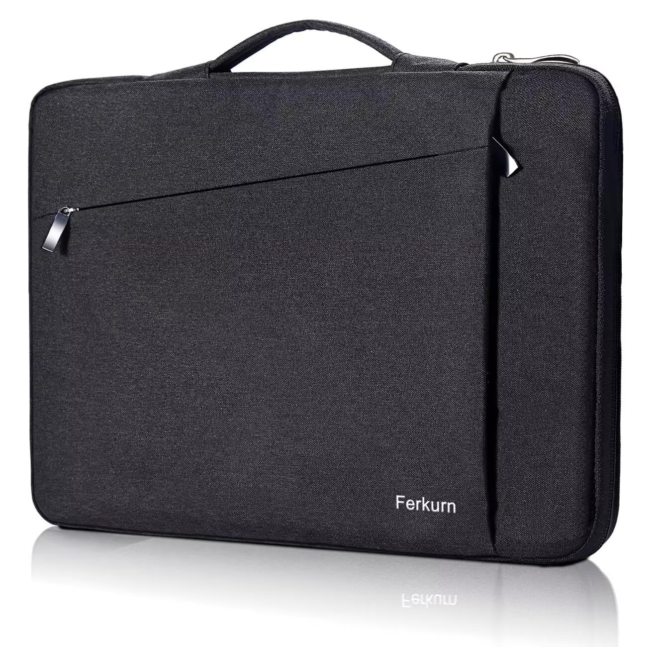 Ferkurn 15-16 Inch Waterproof Laptop Sleeve Case - Compatible with MacBook Air/Pro M1 M2 M3, Dell XPS 15, HP Envy x360, Lenovo & Asus - Perfect for Travel, Office & School Protection