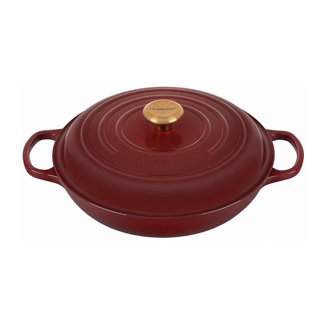 Le Creuset 5QT Enameled Cast Iron Braiser with Lid - Dutch Oven, Stovetop & Oven Safe, Perfect for Searing, Braising & Slow Cooking - Ideal for Family Dinners & Entertaining