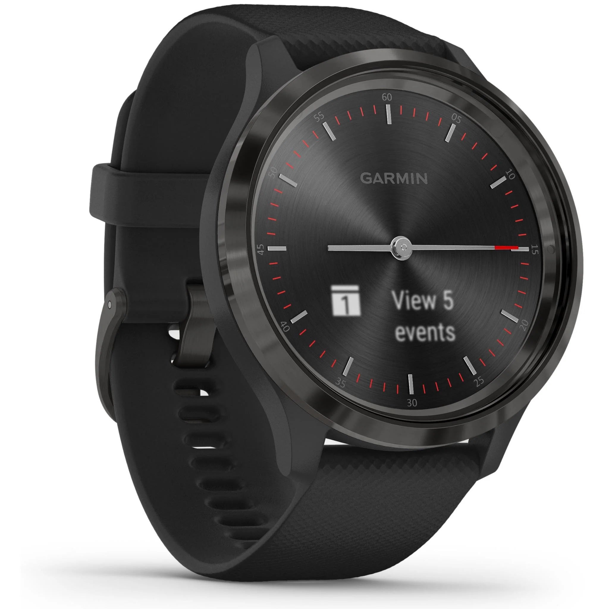 Garmin Vivomove 3 Hybrid Smartwatch - Slate Black | Fitness & Activity Tracker | Heart Rate Monitor | Smart Notifications | Stylish Analog-Digital Display | Perfect for Workouts, Office & Everyday Wear