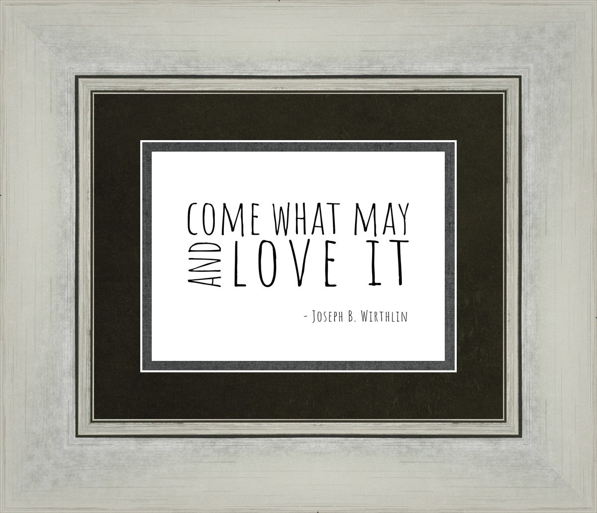 Come What May By Paige Tilly - Inspirational Wall Art Decor for Home, Office & Gift Giving | Motivational Quote Print for Living Room, Bedroom & Workspace