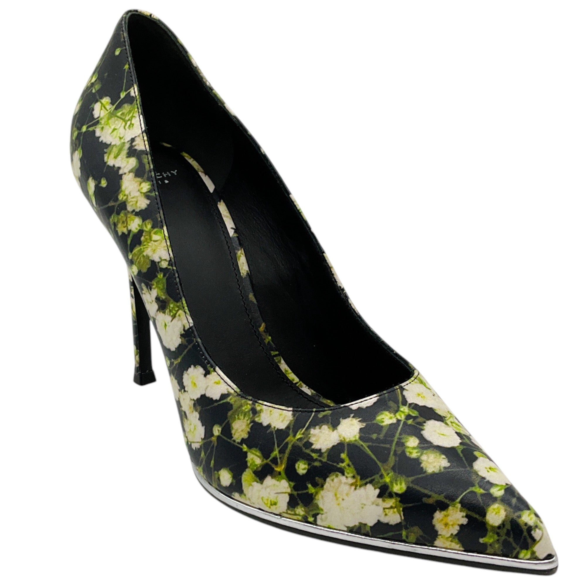 Givenchy Black Multi Floral Print Escarpin Pumps - Elegant High Heels for Women, Perfect for Evening Parties, Weddings & Formal Events
