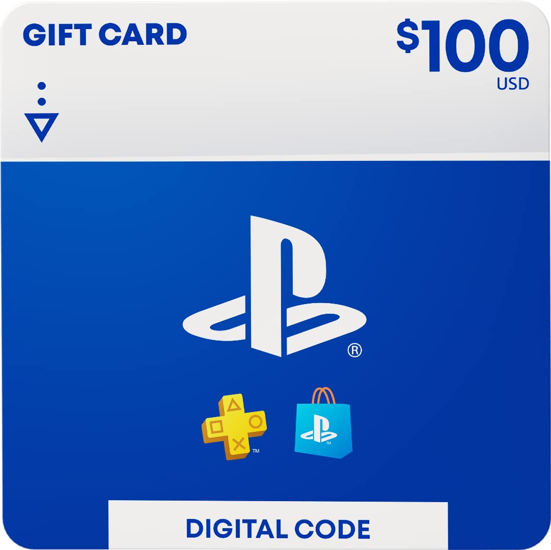 $100 PlayStation Store Gift Card Card [Digital Code] - Perfect for Gaming Enthusiasts, Birthday Gifts & Online Game Purchases
