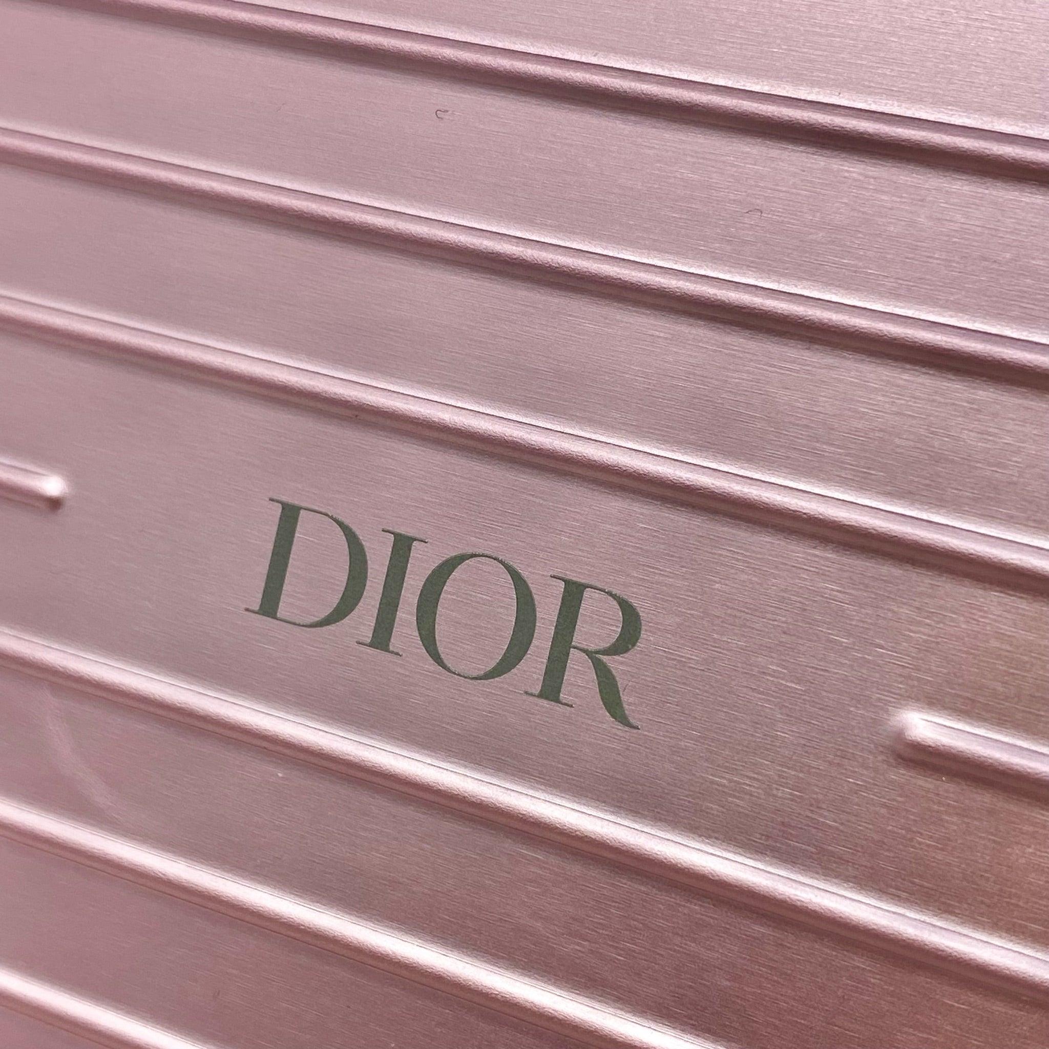 Dior x Rimowa Rose Aluminum Personal Clutch Bag - Luxury Designer Clutch for Women | Perfect for Parties, Travel & Special Occasions
