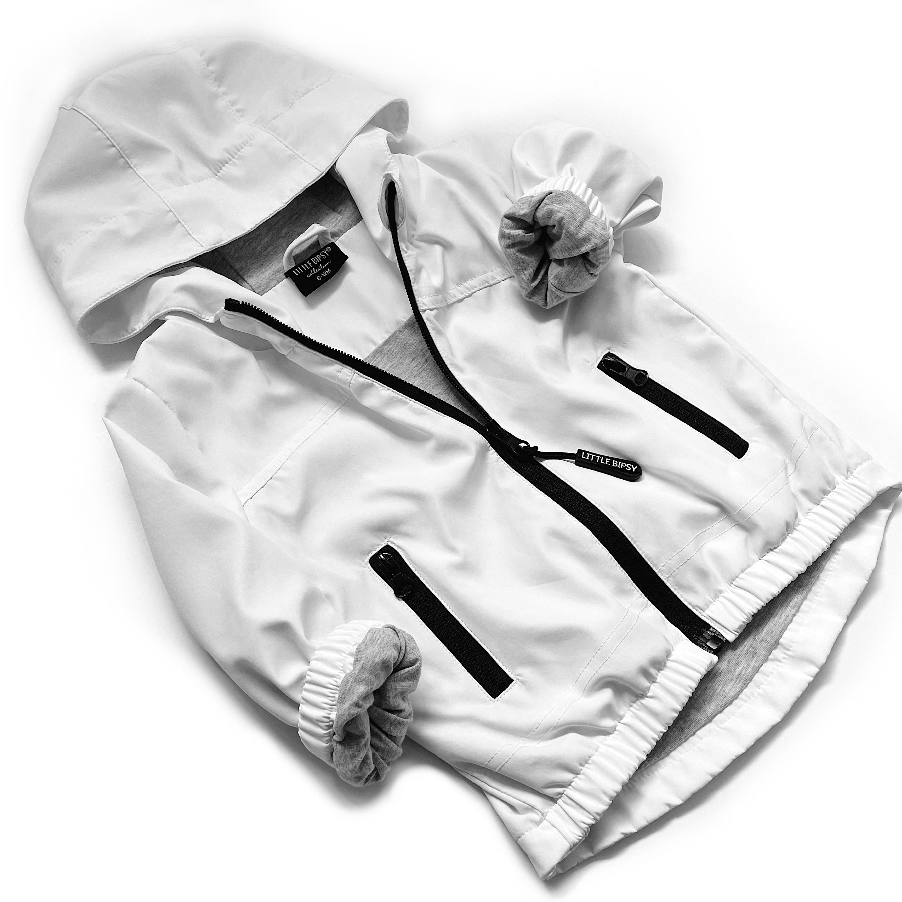 Men's Lightweight Windbreaker Jacket - White | Water-Resistant & Breathable Outdoor Shell for Running, Hiking & Travel