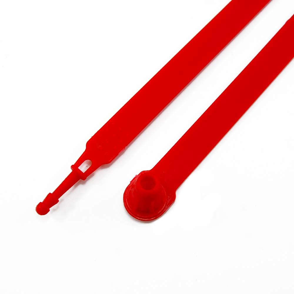 1000 Red Plastic Truck Door Security Seals - Heavy Duty Shipping Seals for Trailers, Cargo Containers & Logistics | Tamper-Proof & Waterproof | Ideal for Transport, Warehousing & Supply Chain Security
