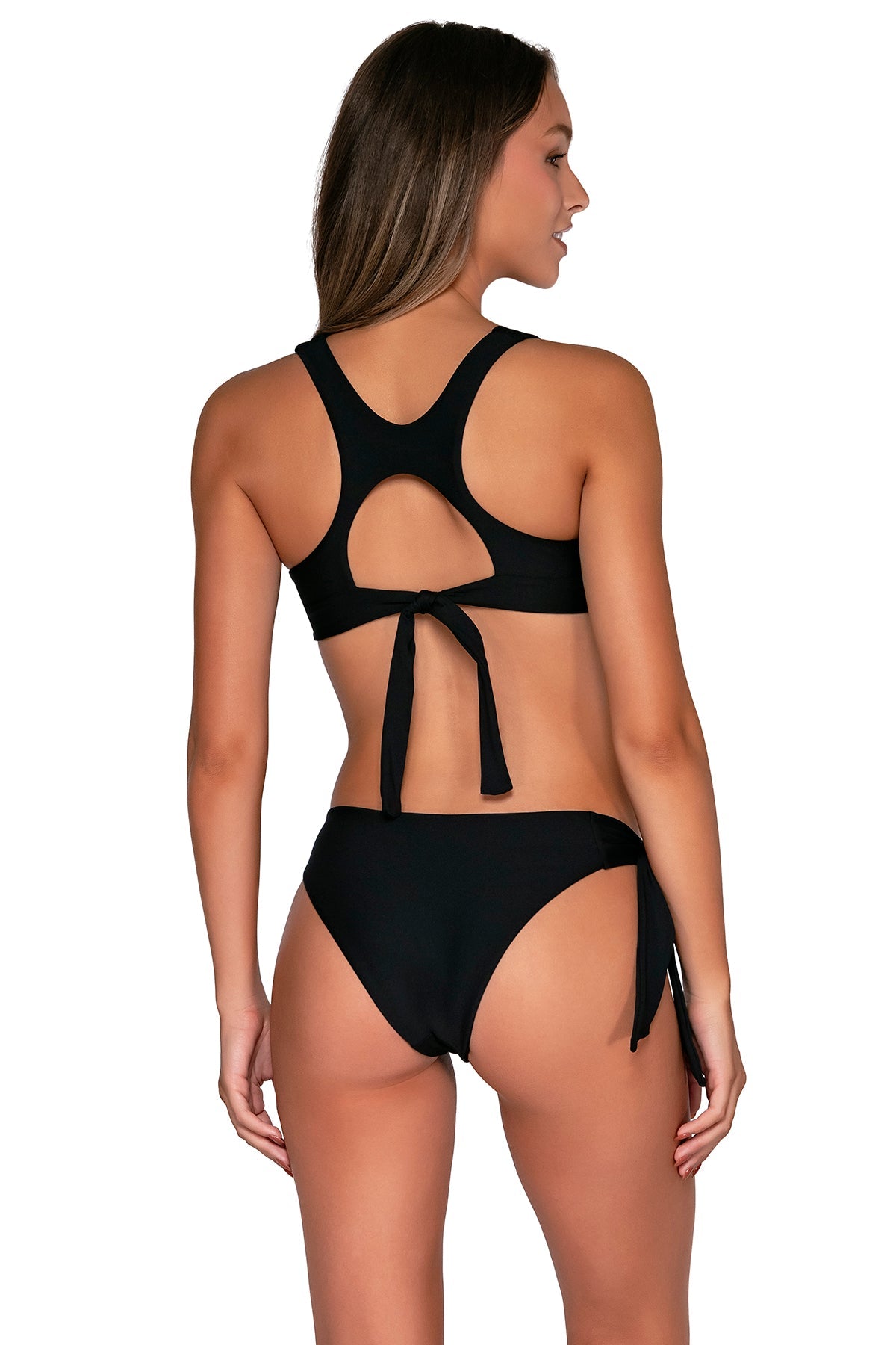 Swim Systems Black Chelsea Bikini Bottom - High Waisted Swimwear for Women, Comfortable & Stylish Beachwear for Pool, Vacation & Summer Activities