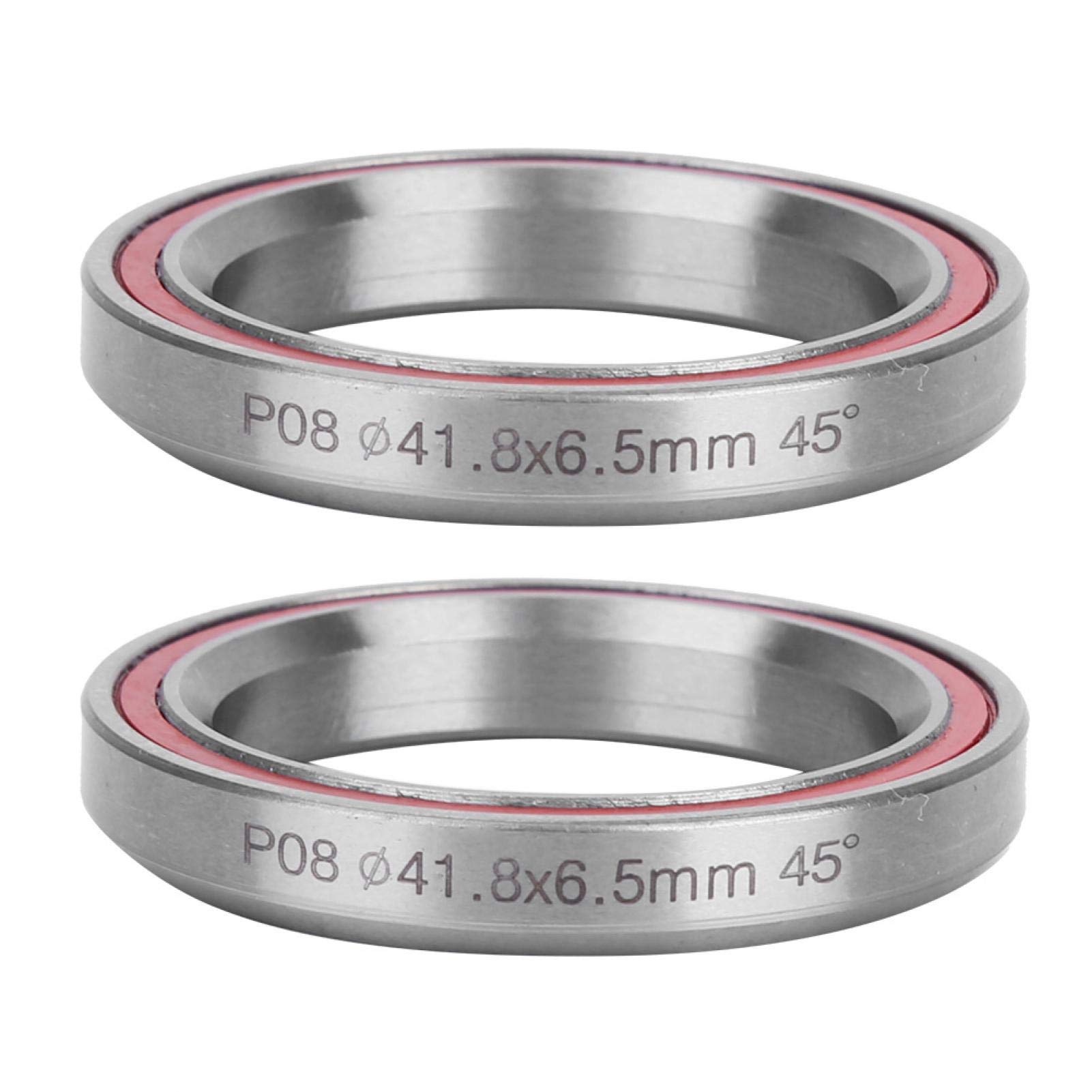 41.8MM Heavy Duty Mountain Bike Headset - 2 Pack Double Sealed Bearings for MTB, BMX & Road Bikes | Durable Bicycle Headset Accessories for Off-Road Cycling & Commuting
