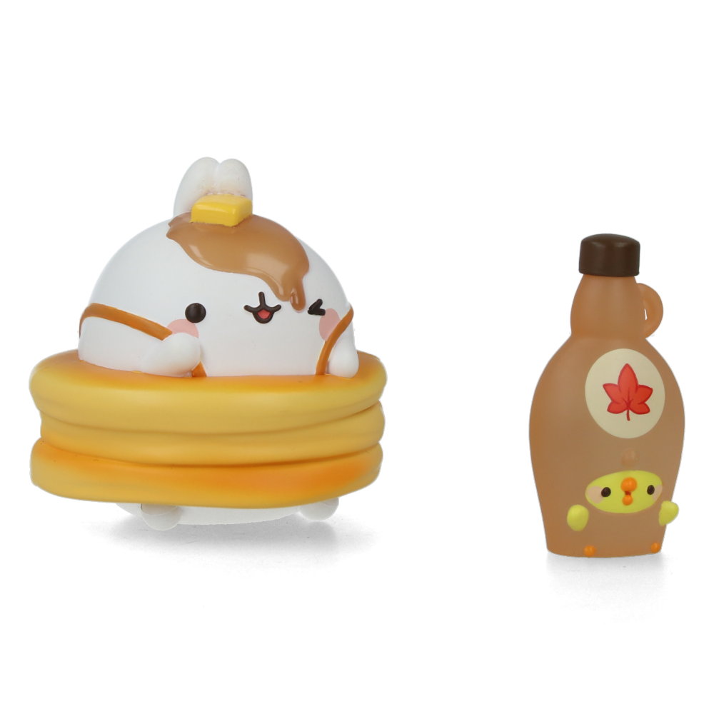 Molang Yummies Series Display Set - 6pcs Kawaii Plush Toys for Anime Fans | Perfect for Bedroom Decor, Gift Giving & Anime Collections