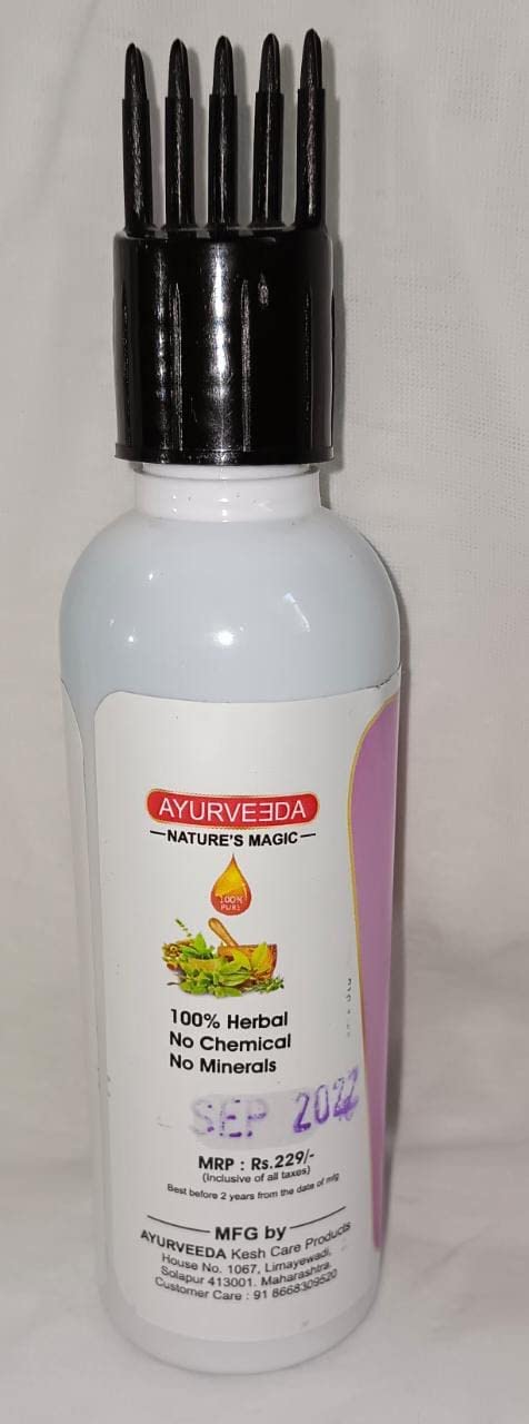 Ayurvedic Kesh Care Hair Oil with Comb - 100ml for Hair Growth & Scalp Health - Perfect for Daily Hair Care & Styling